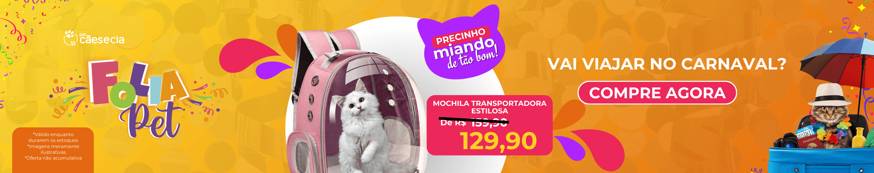 Pet Folia - Mochila Transportadora - Desktop