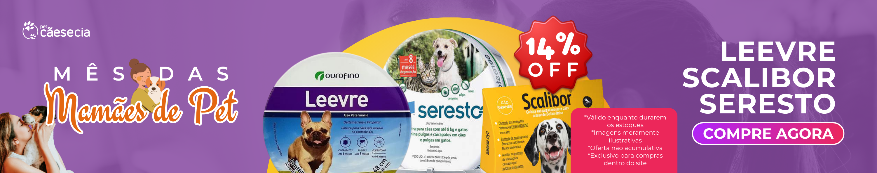 Leevre Scalibor e Seresto - Mãe de Pet - Desktop