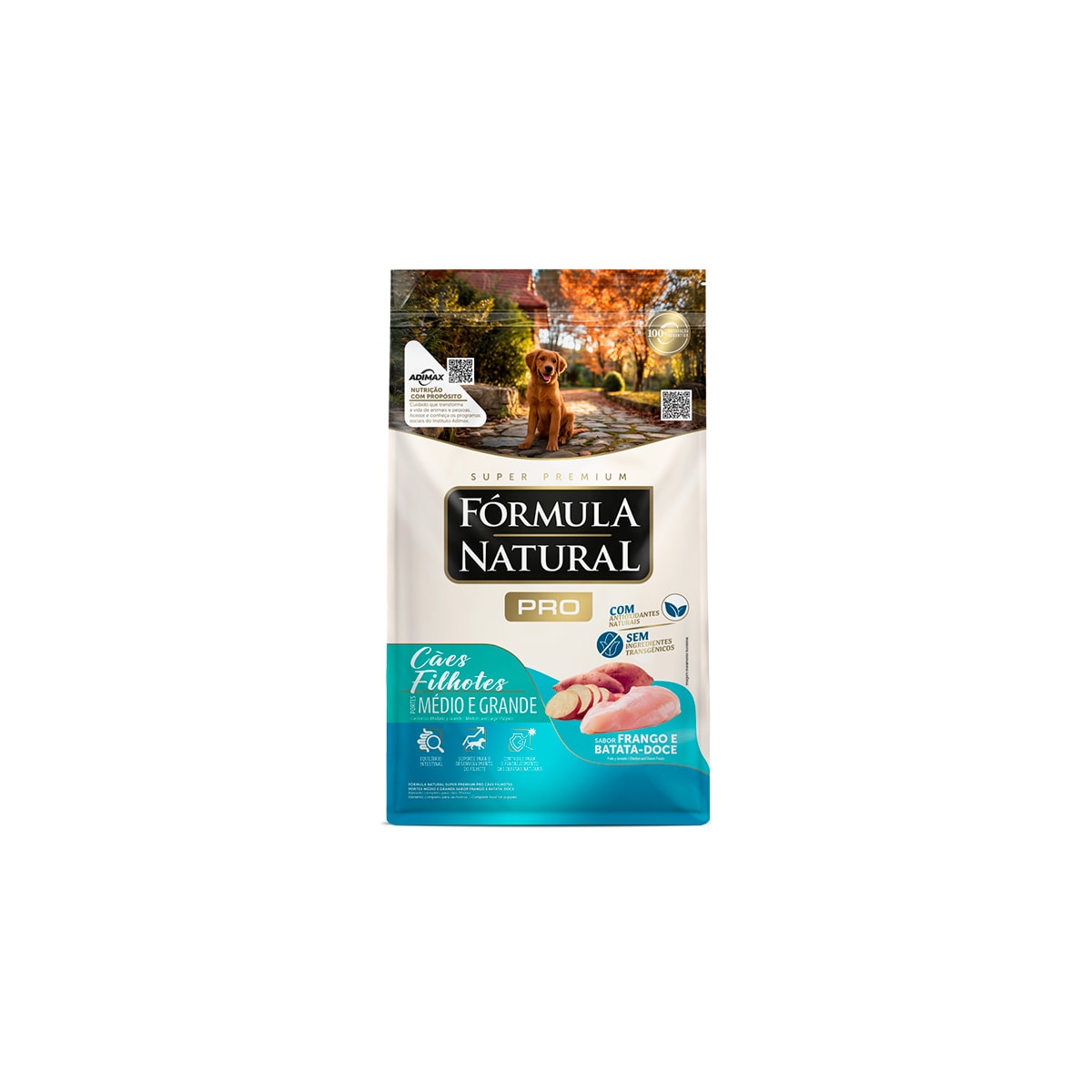Adimax Ração Formula Natural Pro Filhote Raca Med Grd 15Kg