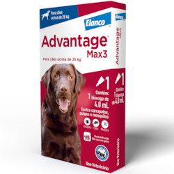 Advantage Max3 para Cães Acima de 25 kg – 4,0 mL