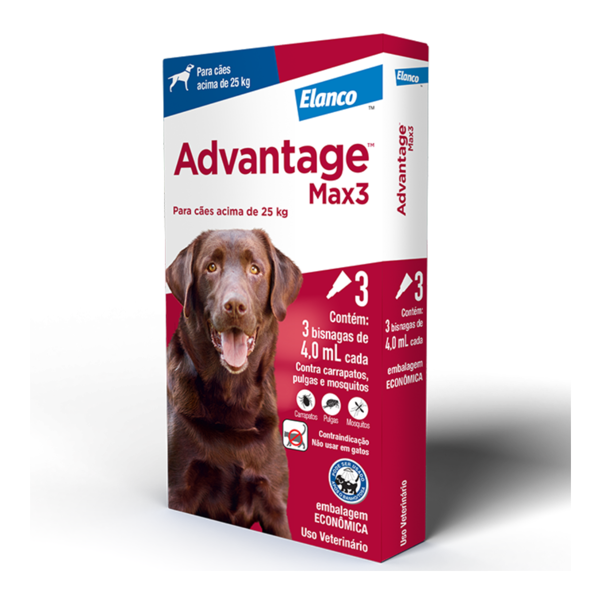 Advantage Max3 para Cães Acima de 25 kg – 4,0 mL
