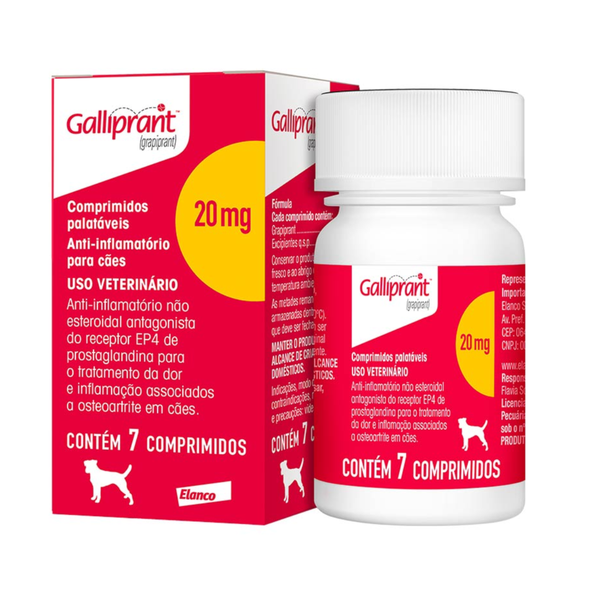 Anti-Inflamatório Galliprant 20mg 30 Comprimidos