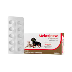 Anti-inflamatório Meloxinew 10 Comprimidos para Cães e Gatos