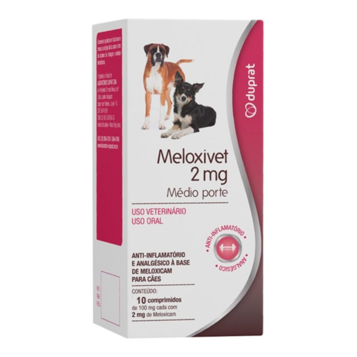 Anti-Inflamatório Meloxivet 10 comprimidos para Cães de Médio Porte