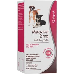 Anti-Inflamatório Meloxivet 10 comprimidos para Cães de Médio Porte