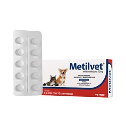 Anti-inflamatório Metilvet 20 mg para Cães e Gatos