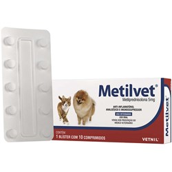 Anti-inflamatório  Metilvet 5 mg para Cães e Gatos