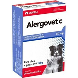 Antialérgico Alergovet C 0,7mg 20 Comprimidos