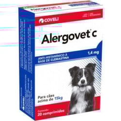 Antialérgico Alergovet C 1,4mg 20 Comprimidos Antialérgico Alergovet C 1,4mg 20 Comprimidos