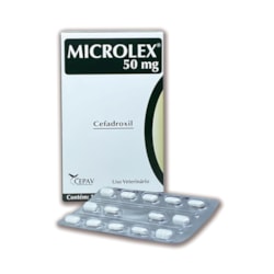 Antibíotico MIcrolex Cães e Gatos 50mg 14cp