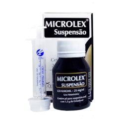 Antibíotico MIcrolex Suspensão Cães e Gatos 25mg/ml
