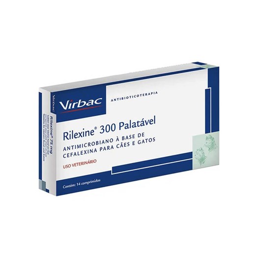 Antibiótico Rilexine Palatavel 300mg com 14 Comprimidos