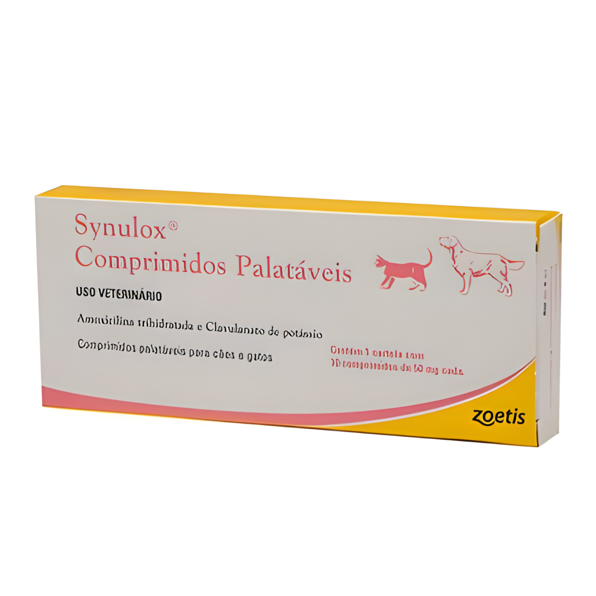 Antibiótico Synulox 50mg – Caixa com 10 Comprimidos