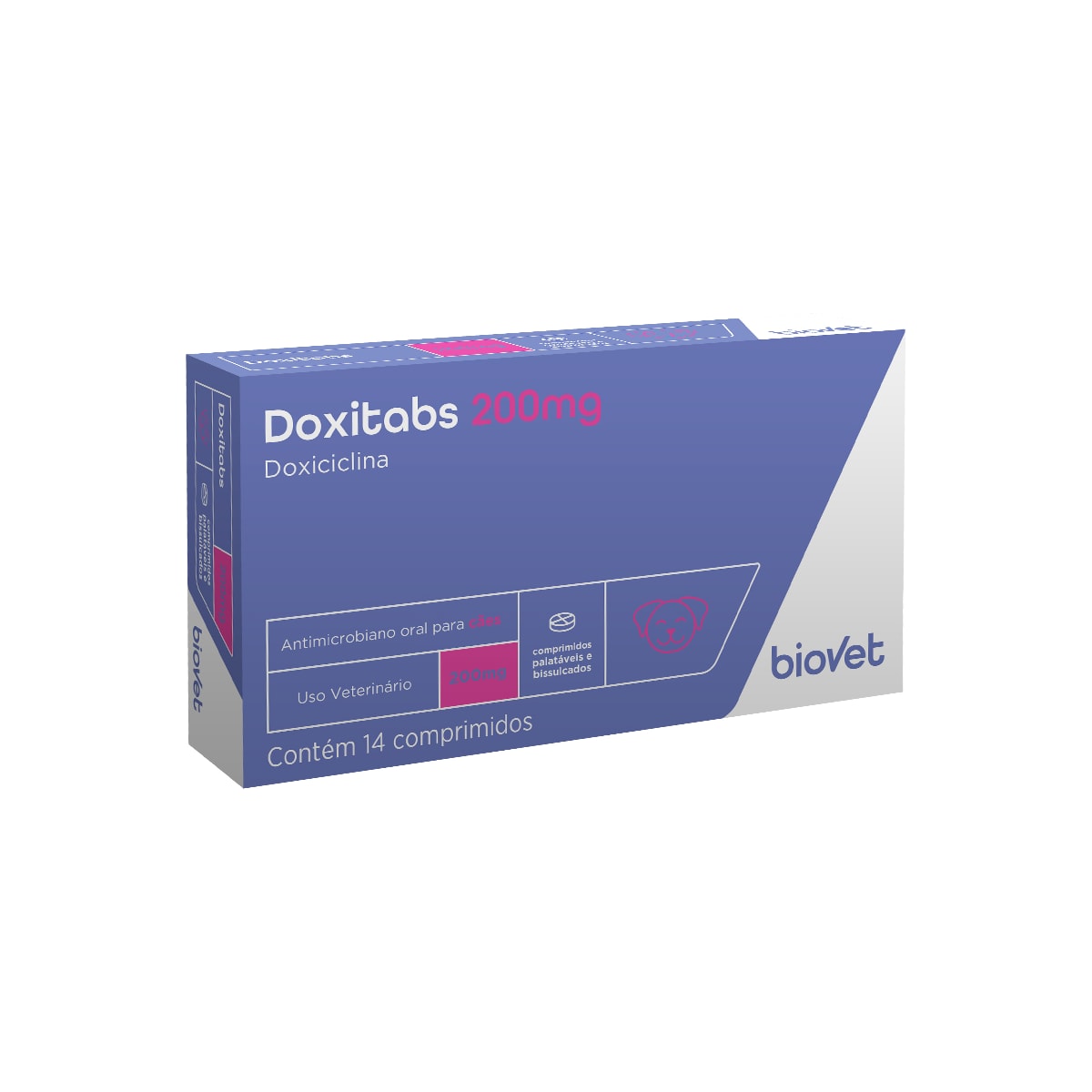 Antimicrobiano Biovet Doxitabs Doxiciclina 14 Comprimidos