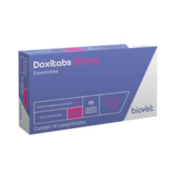 Antimicrobiano Biovet Doxitabs Doxiciclina 14 Comprimidos