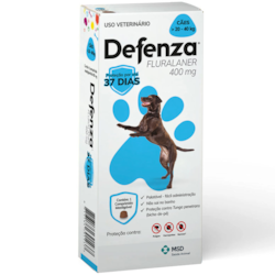 Antiparasitário MSD Defenza 400mg para Cães de 20 a 40 kg