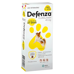 Antiparasitário MSD Defenza 45mg para Cães de 2 a 4,5 kg