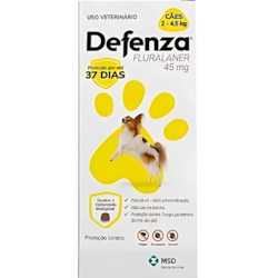 Antiparasitário MSD Defenza 45mg para Cães de 2 a 4,5 kg