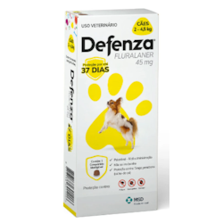 Antiparasitário MSD Defenza 45mg para Cães de 2 a 4,5 kg