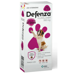 Antiparasitário MSD Defenza 560mg para Cães de 40 a 56 kg