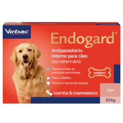 Antiparasitário Virbac Endogard para Cães de Até 30 kg