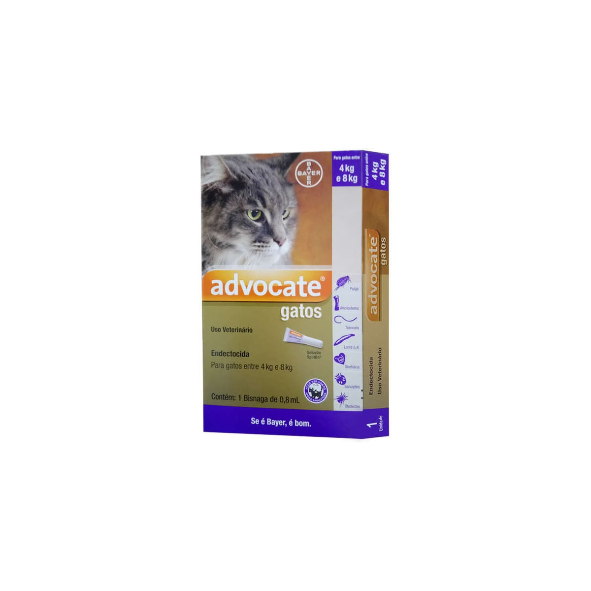 Antipulgas Advocate 0,8ml para Gatos de 4 A 8kg