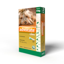 Antipulgas Advocate para Cães de até 4kg 0,4ml