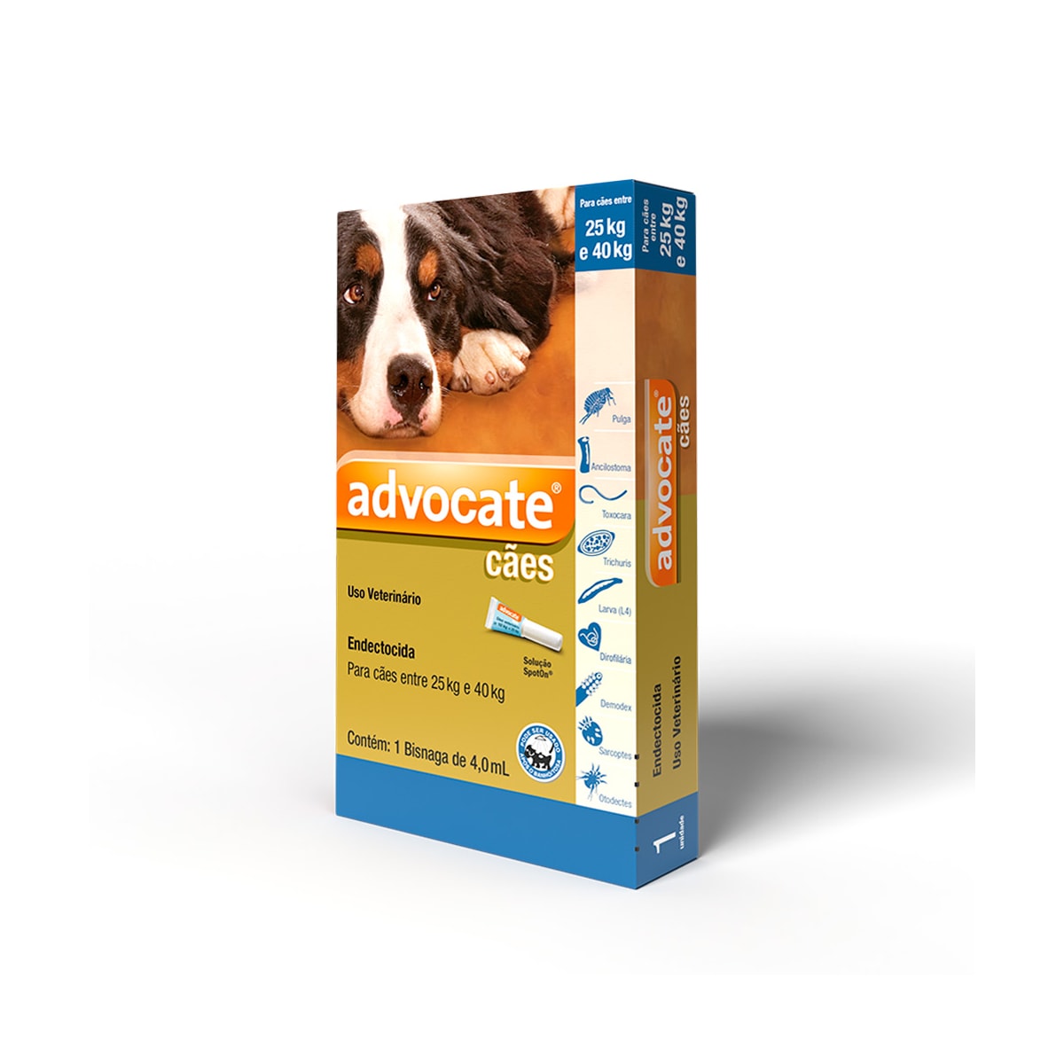 Antipulgas Advocate para Cães entre 25 e 40Kg 4,0ml