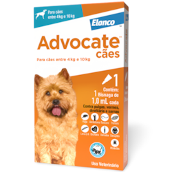 Antipulgas Advocate para Cães entre 4 e 10kg 1,0ml