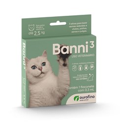 Antipulgas  Banni 3 para Gatos até 2,5Kg