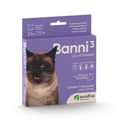 Antipulgas  Banni 3 para Gatos de 2,6 a 7,5 Kg