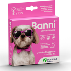 Antipulgas Banni para Cães 5,1 a 10kg – 0,67ml