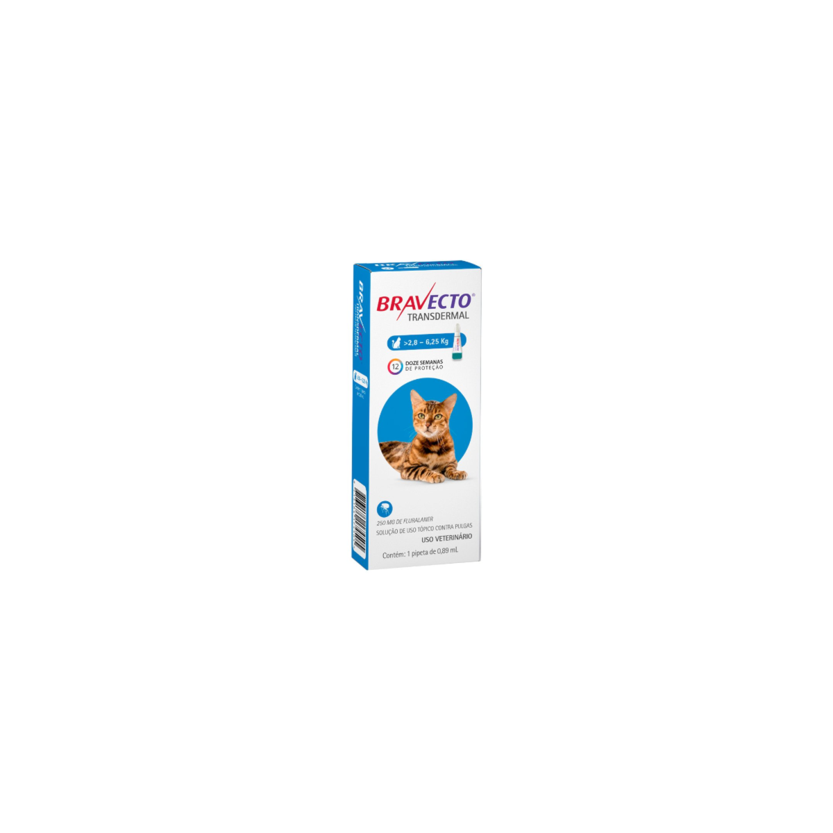 Antipulgas Bravecto Transdermal MSD para Gatos 2,8 a 6,25kg