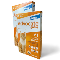 Antipulgas Combo Advocate para Gatos de até 4 Kg - 0,4 mL