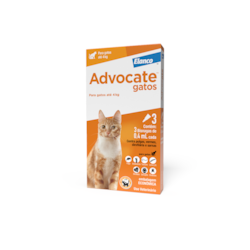 Antipulgas Combo Advocate para Gatos de até 4 Kg - 0,4 mL Antipulgas Combo Advocate para Gatos de até 4 Kg - 0,4 mL