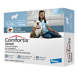 Antipulgas Comfortis Elanco 810mg - Cães de 18 a 27Kg