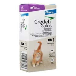 Antipulgas Credeli Elanco 12 mg para Gatos de 0,9 a 2,0kg - 1 comprimido