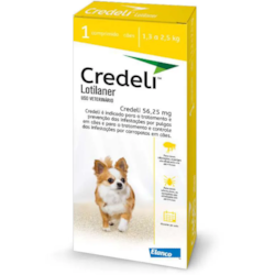 Antipulgas Credeli Elanco para Cães 1,3 a 2,5kg  56,25mg