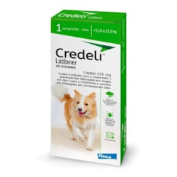 Antipulgas Credeli Elanco para Cães 11 a 22kg - 1 comprimido