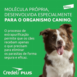 Antipulgas Credeli Plus Cães 1,4kg a 2,8kg 1 comprimido 56,25mg