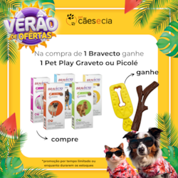Antipulgas e Carrapatos Bravecto para Cães 4,5 a 10Kg - 250Mg