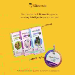 Antipulgas e Carrapatos Bravecto Transdermal para Cães 250Mg - 4,5 a 10Kg