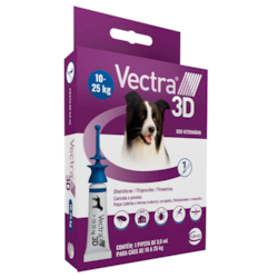 Antipulgas e Carrapatos Ceva Vectra 3D para Cães de 10 a 25Kg