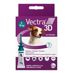 Antipulgas e Carrapatos Ceva Vectra 3D para Cães de 4 a 10Kg