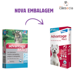 Antipulgas e Carrapatos Elanco Advantage MAX3 para Cães de 04 a 10 Kg - 1,0 mL
