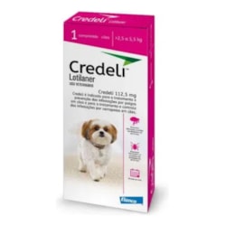 Antipulgas e Carrapatos Elanco Credeli Para Cães de 2,5 a 5,5 Kg 3 Comprimidos de 112,5mg