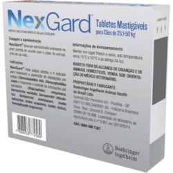 Antipulgas e Carrapatos Nexgard 25 a 50Kg