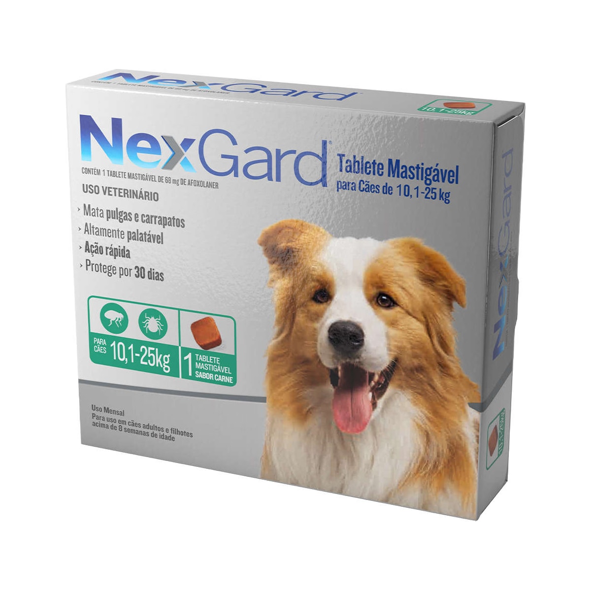 Antipulgas e Carrapatos Nexgard para Cães 10,1 a 25Kg