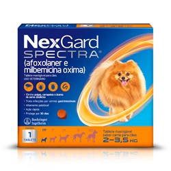 Antipulgas e Carrapatos Nexgard Spectra Cães 2 a 3,5Kg