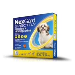 Antipulgas e Carrapatos Nexgard Spectra Cães 3,6 a 7,5Kg 1Comprimido